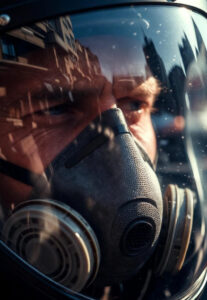 بهترین روش‌های محافظت از خود هنگام موتورسواری در هوای آلوده 🚦🏍️